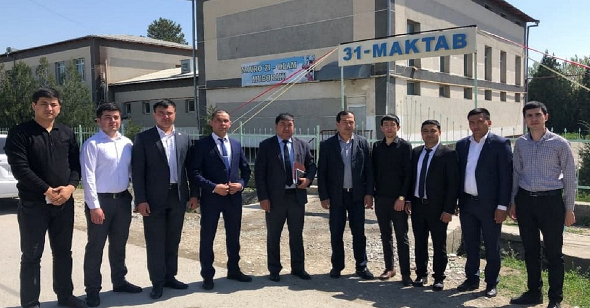 Visit of Dean's Office and alumni of Samarkand State Medical Institute to 31 schools in Urgut district of Samarkand region