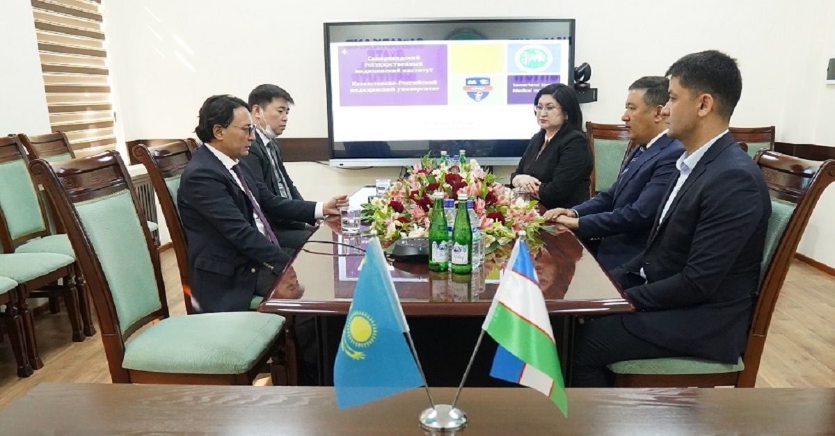 Rector of Kazakhstan-Russian Medical University visits Samarkand State Medical Institute