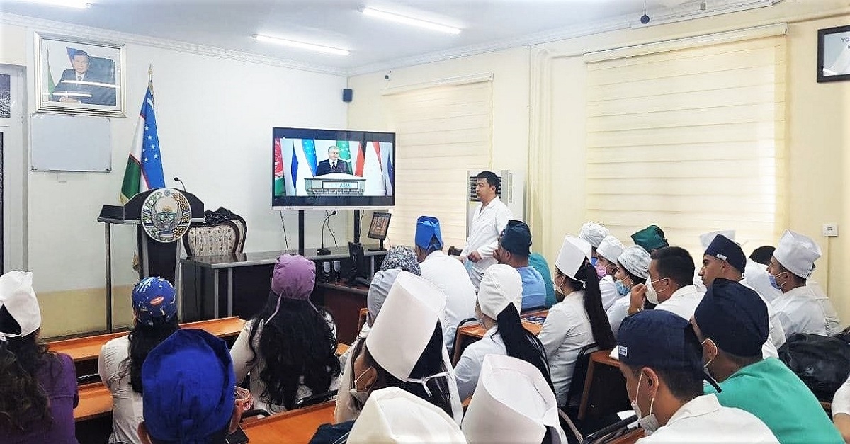 The first academic day at the institute began with 