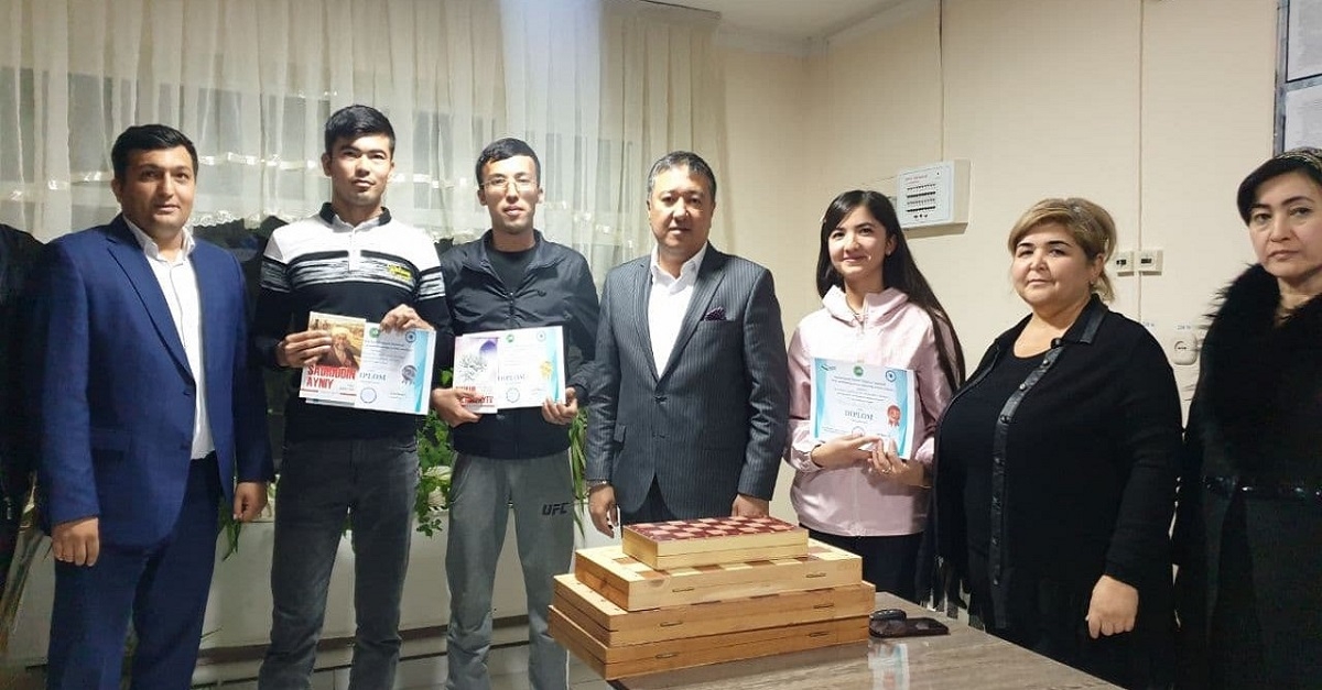 Winners of competitions held the dormitory were awarded