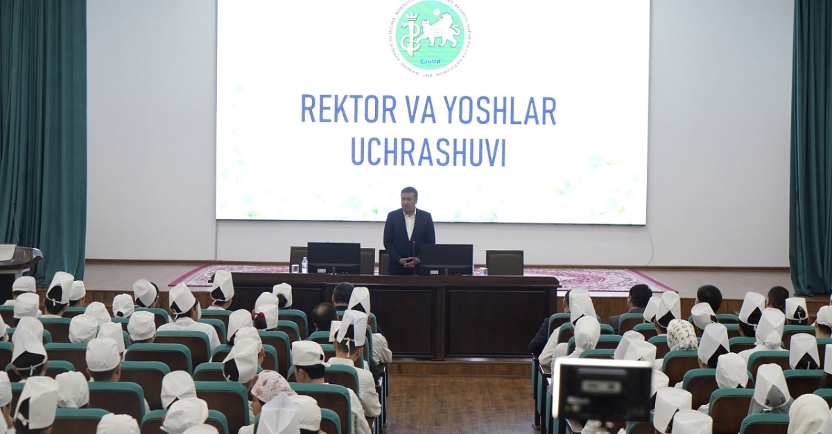 Rector and students meet