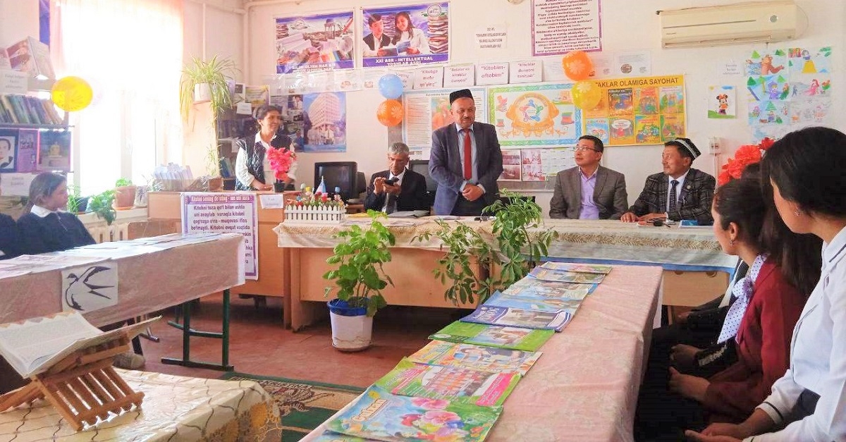 Meeting of creative intellectuals at the school of Kushrabad district