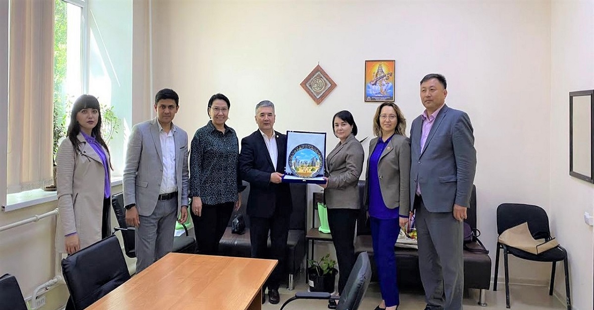 Employees of Samarkand State Medical University at KazNMU (Almaty, Kazakhstan)