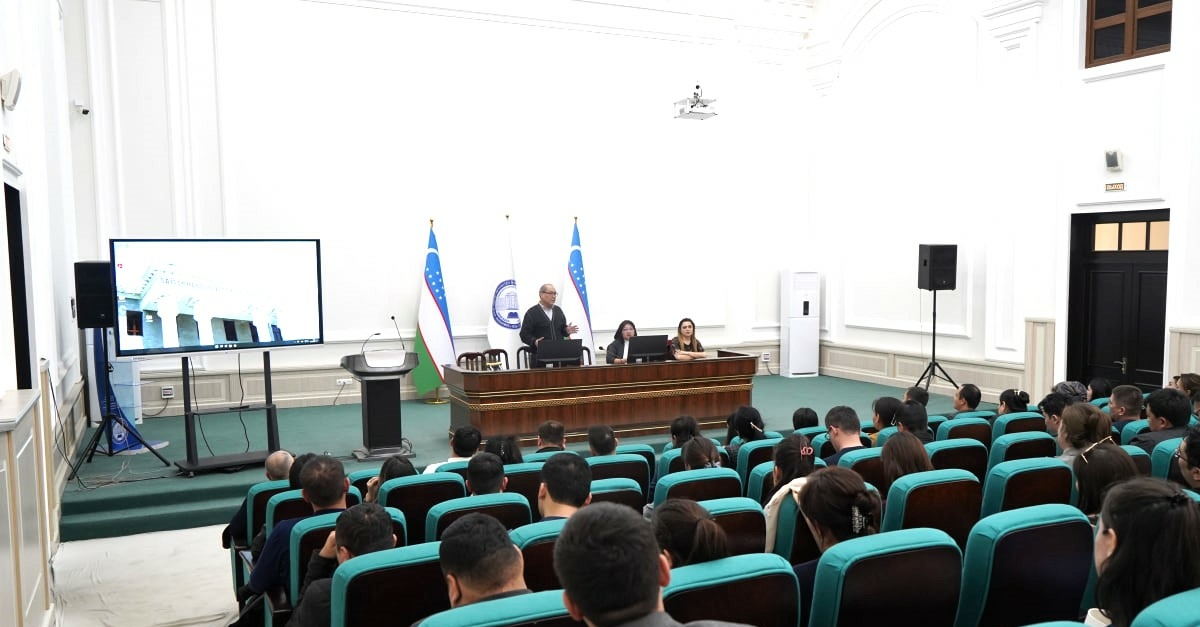 There was a meeting with young scientists of the university