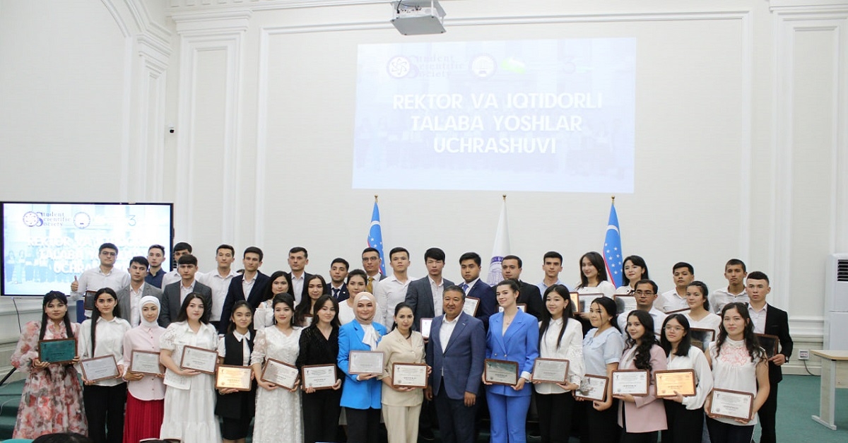 The meeting of the rector and students took