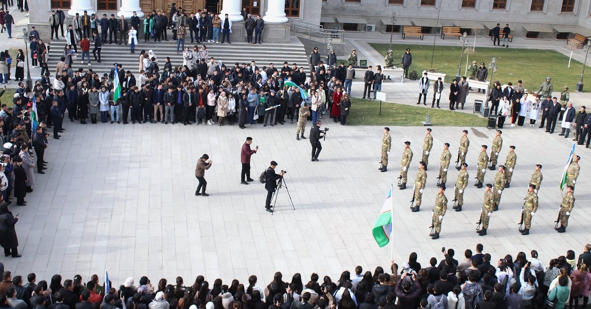 An event was held at the Samarkand State Medical University during the month of military patriotism
