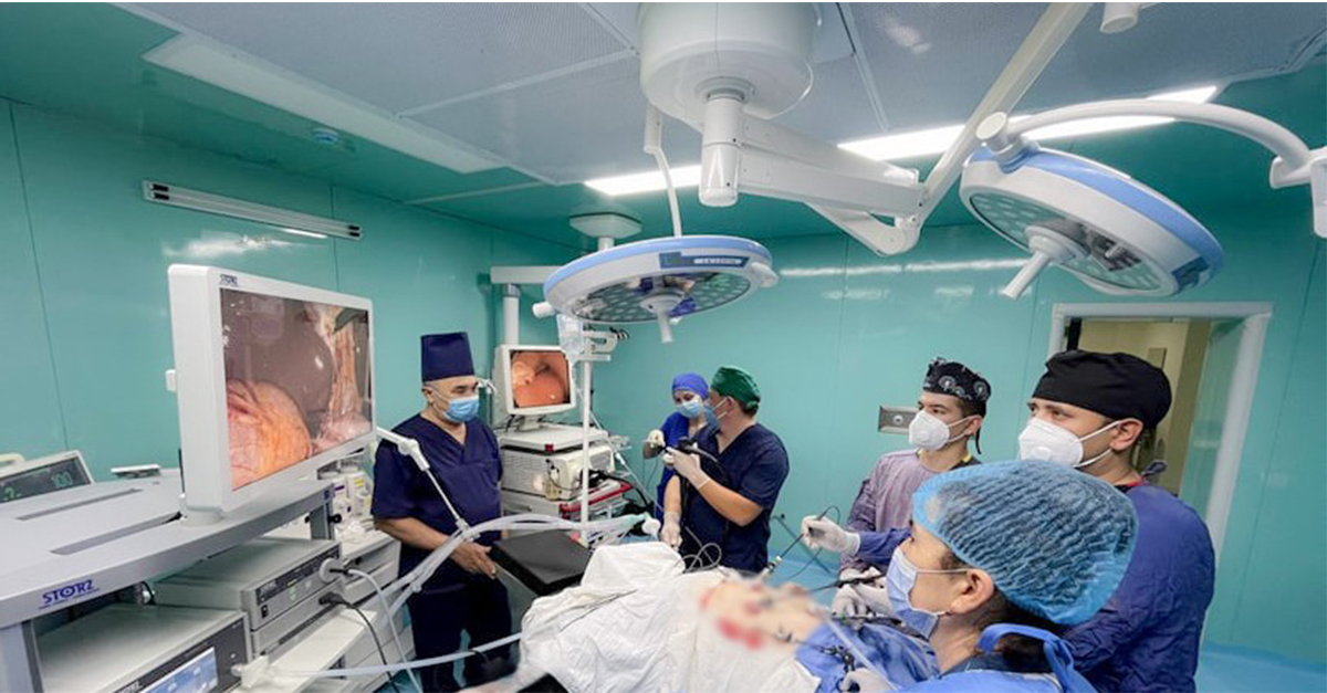 Hybrid surgery was performed for complicated forms of gallstone disease