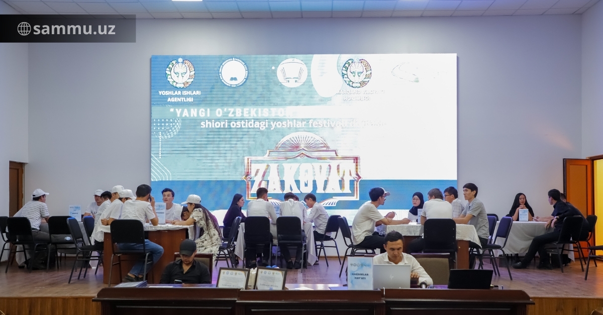 ​Yoshlar festivali doirasida ZAKOVAT intellektual o‘yini o‘tkazildi