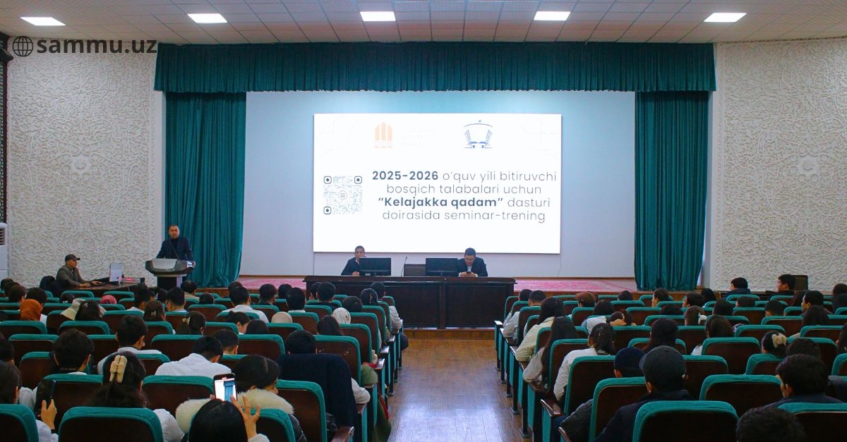 ​“Kelajakka qadam” loyihasi doirasida seminar-trening tashkil etildi