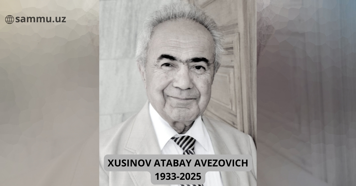 ​XUSINOV ATABAY AVEZOVICH