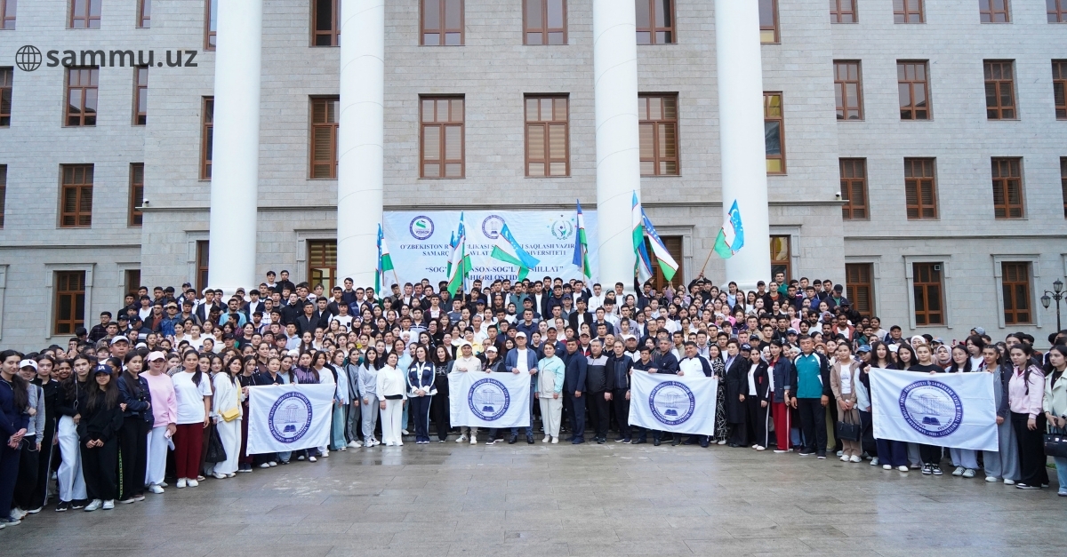 ​“Yoshlar kuni” hamda “Butunjahon salomatlik kuni” doirasida yurish marafoni o‘tkazildi