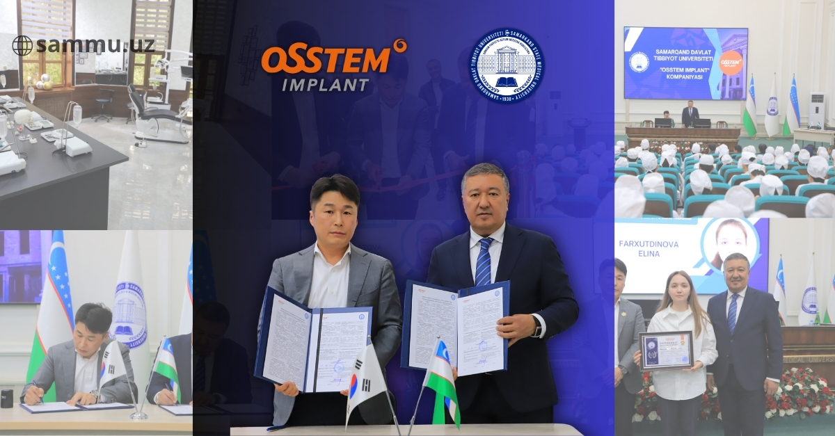 ​Universitet talabalari OSSTEM kompaniyasi stipendiyasini qo‘lga kiritdi