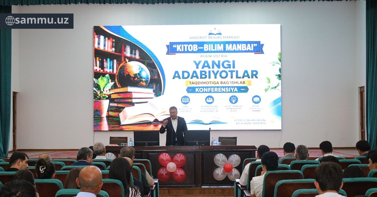 ​Yangi adabiyotlar taqdimotiga bag‘ishlangan konferensiya o‘tkazildi