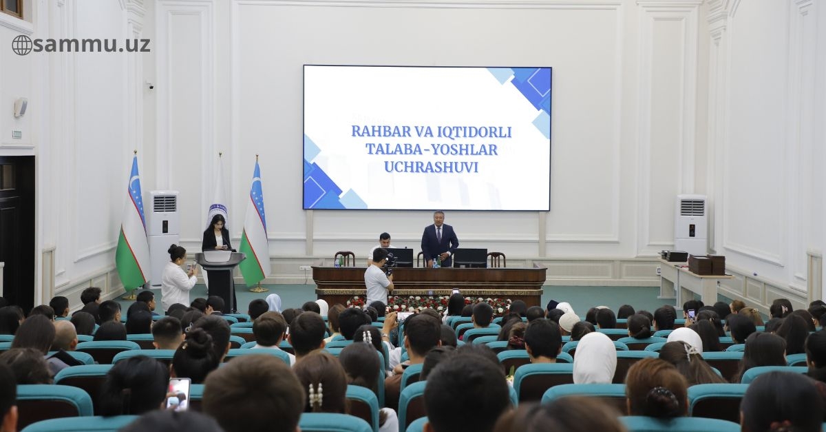 ​Rektor va iqtidorli talabalar uchrashuvi o‘tkazildi